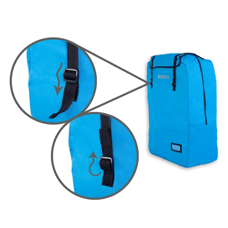 FUXTEC gewatteerde draagtas voor Bolderkar CT700 en CT800 - turquoise -