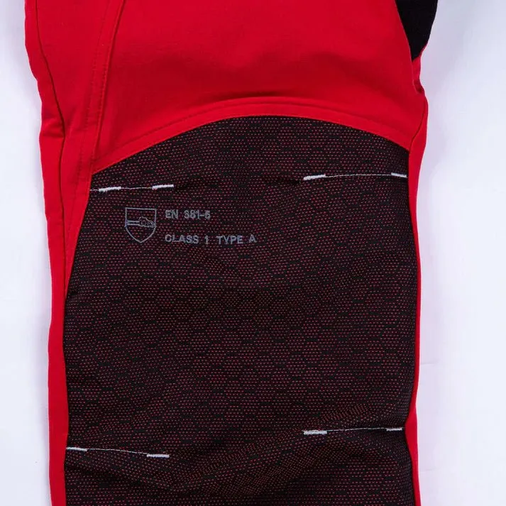 Freestyle Schnittschutzhose - rot