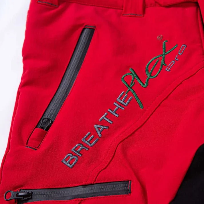 Freestyle Schnittschutzhose - rot