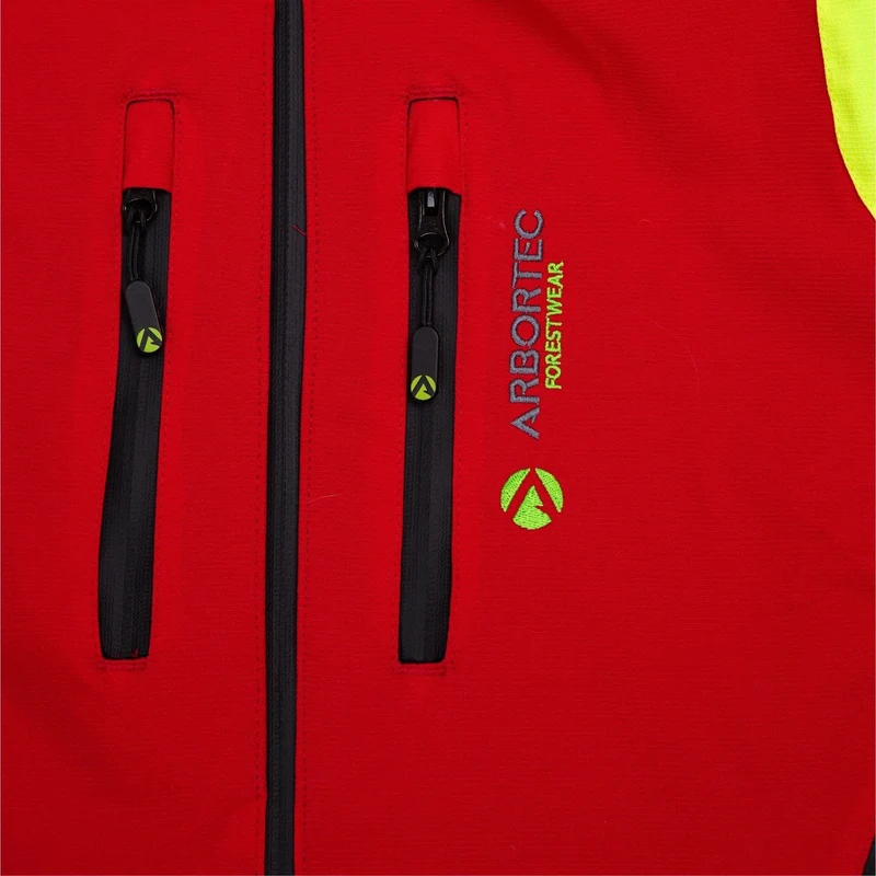 Arbortec Arbeitsjacke - rot-gelb