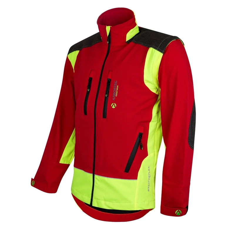 Arbortec Arbeitsjacke - rot-gelb