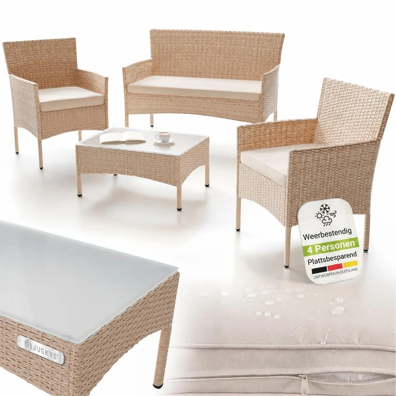 Polyrattan Sitzgruppe Fort Myers