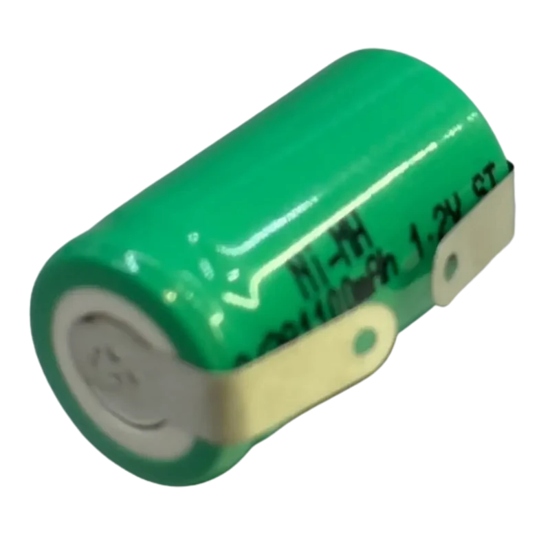 Accu NiMH 1.2V 1100mAh 2/3A à souder – Batterie rechargeable avec languettes assemblage pack