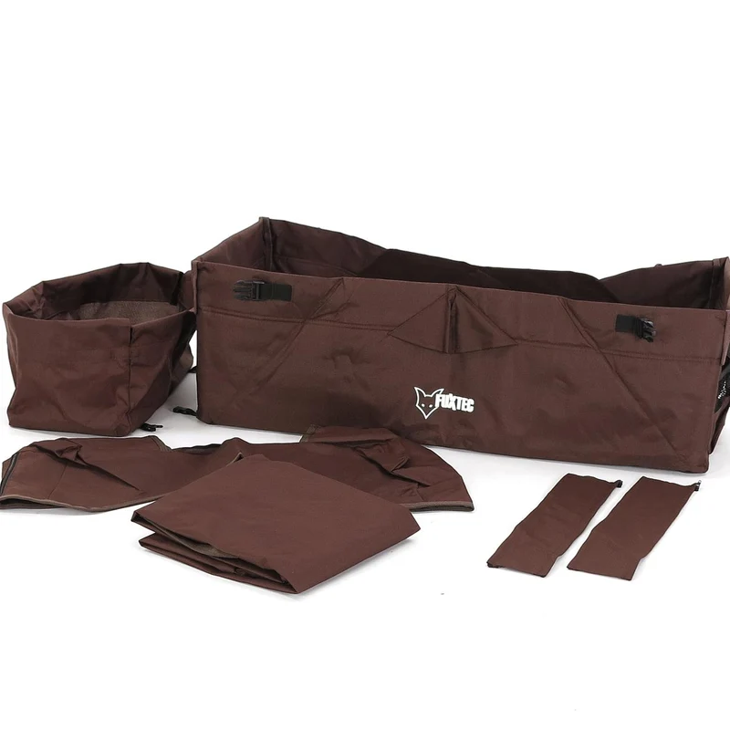 Stoffen bekleding voor Bolderkar compleet in bruin CT-500