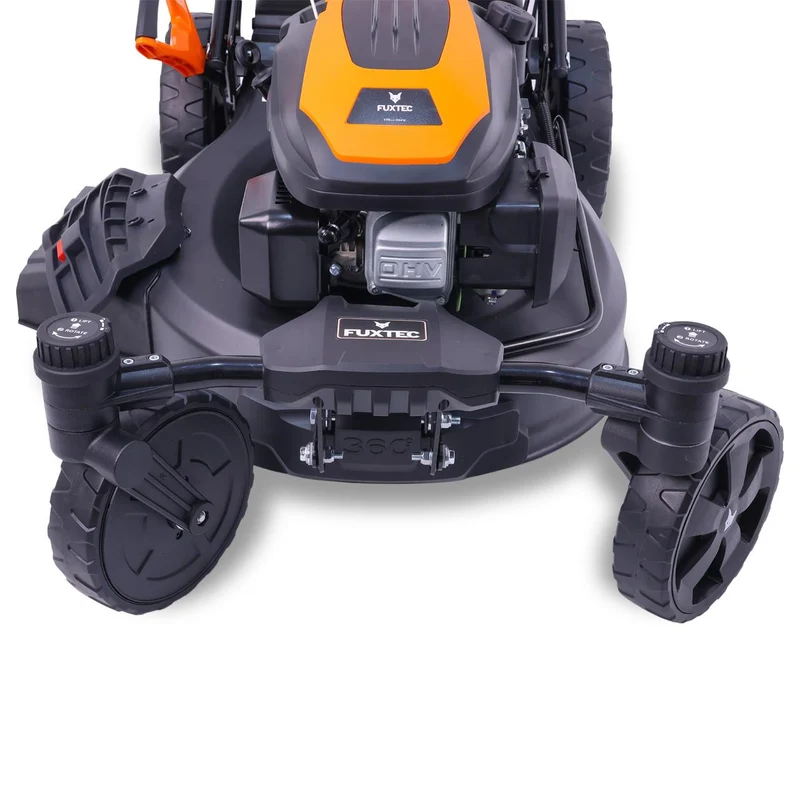 B-WARE FUXTEC Grasmaaier Benzine - 51cm - 4-takt - 170cc - zelfrijdend / zelftrekkend /achterwielaandrijving - Mulchfunctie - Opvangbak 60L - FX-RM5170agile