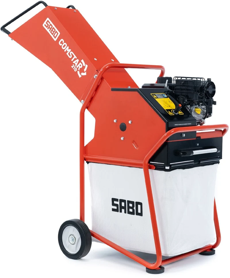 Sabo Benzin-Häcksler Comstar 210 Gartenhäcksler mit Fangkorb