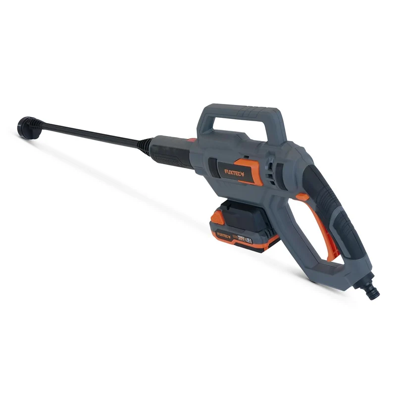 FUXTEC hogedrukreiniger accu 20V - set met batterij (2Ah) en lader (1A) & accessoires