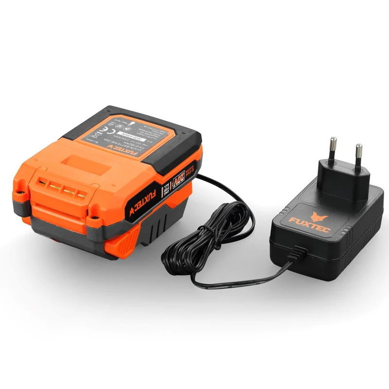 FUXTEC heteluchtpistool accu 20V - heatgun - set met batterij (2Ah) en lader (1A)