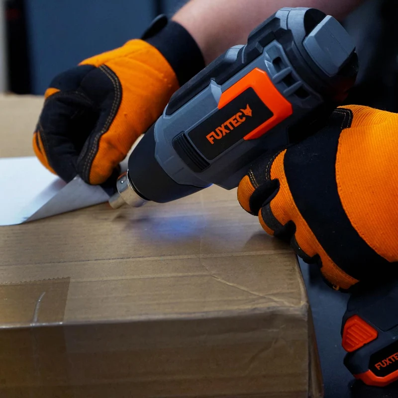 FUXTEC heteluchtpistool accu 20V - heatgun - (geleverd zonder batterij en lader)