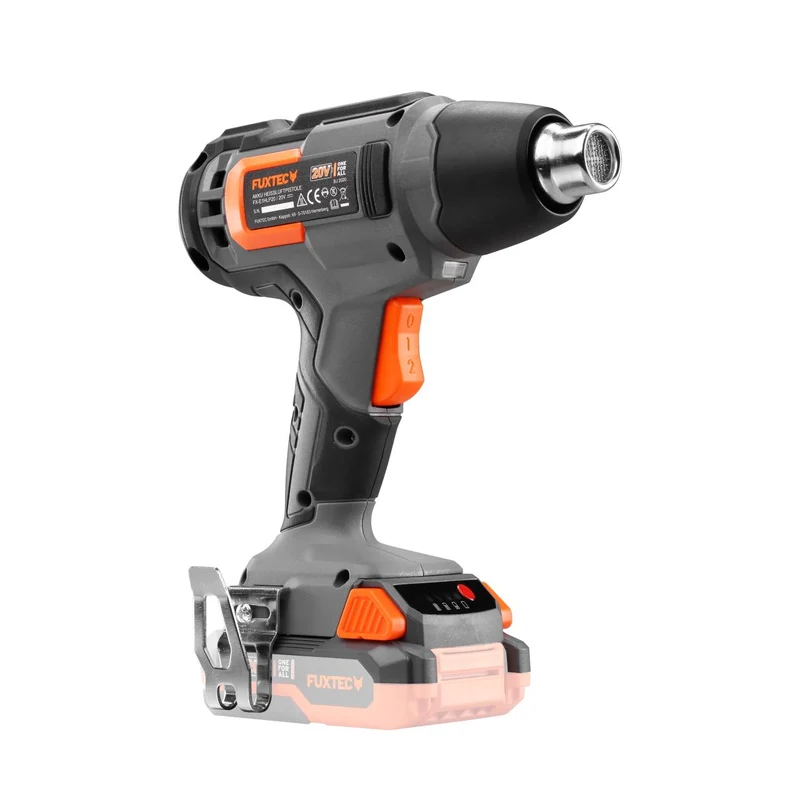 FUXTEC heteluchtpistool accu 20V - heatgun - (geleverd zonder batterij en lader)