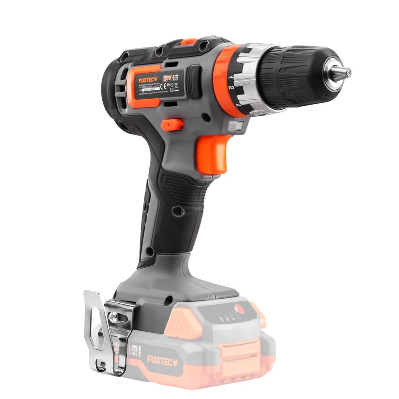 FUXTEC schroefboormachine accu 20V - klopboormachine - accuboormachine - schroevendraaier - set incl. 2 batterijen en lader FX-E1SBS20
