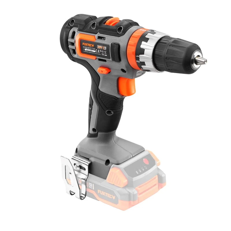 FUXTEC schroefboormachine accu 20V - klopboormachine - accuboormachine - schroevendraaier - set incl. 2 batterijen en lader FX-E1SBS20