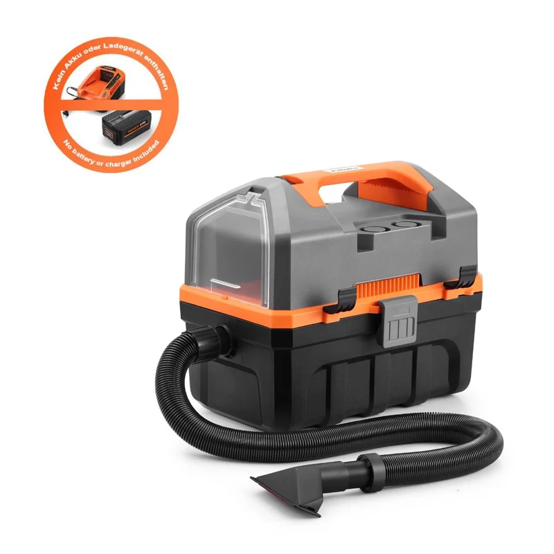 FUXTEC snoerloze stof-/waterzuiger zonder accu, zonder oplader FX-E1VC20