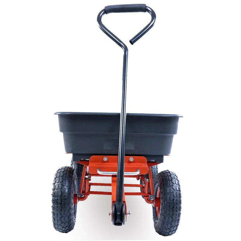 FUXTEC tuinkar zwart - Met comfortabel stuur en rubberen handgreep - Max. Hoogte belasting: 300 kg - FX-KW2175
