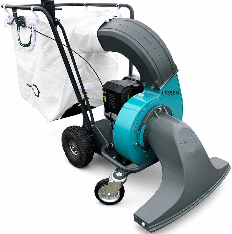 Remarc Akku Laub- und Abfallsauger LS 3500 BE mit 2 x 12 Ah EGO Akku BA6720T und EGO Schnell-Ladegerät Pro E CH7000E