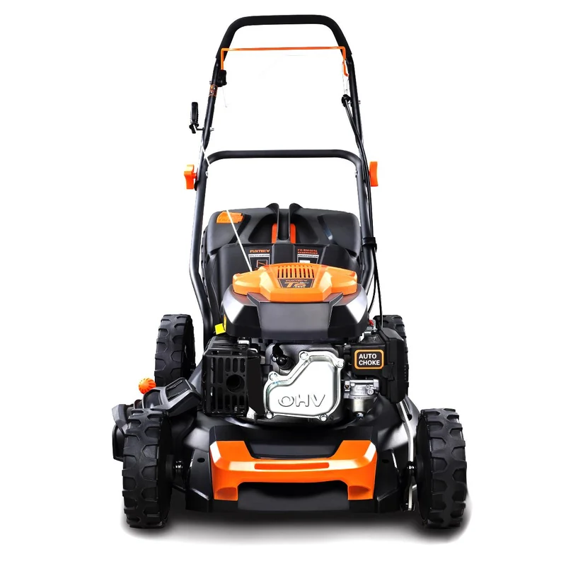 FUXTEC Grasmaaier Benzine - 46cm - Zelfrijdend / Zelftrekkend / Achterwielaandrijving - Mulchfunctie - Opvangbak 50L - FX-RM4646