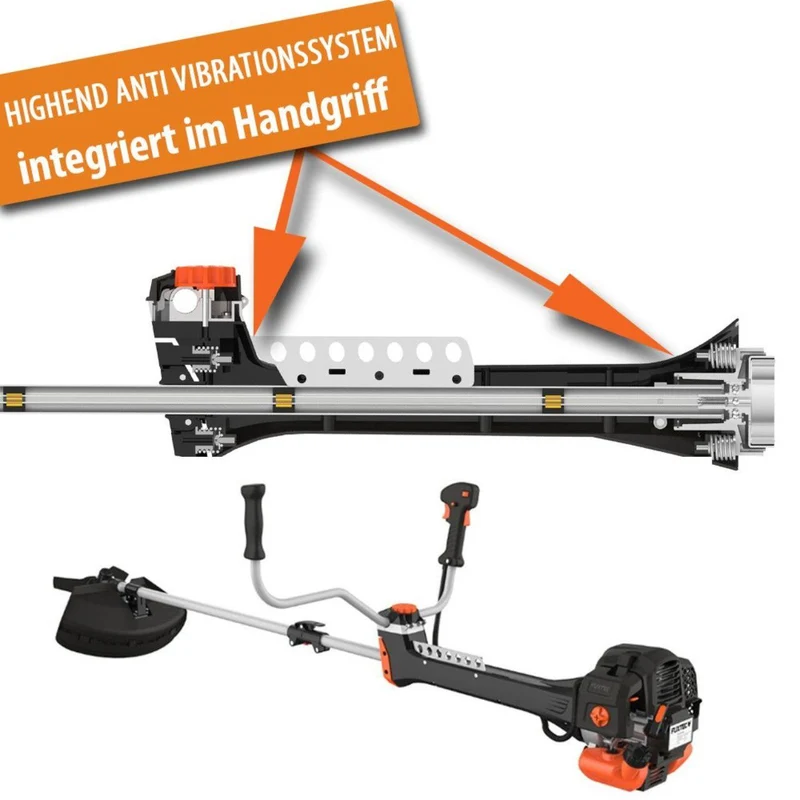 FUXTEC Bosmaaier Benzine - Professionele Grastrimmer - 52cc - 2-takt - 2in1 - FX-PS152