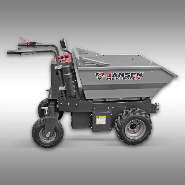 Jansen Motorschubkarre MSK-500 pro, 1000 Watt Elektromotor, Minidumper