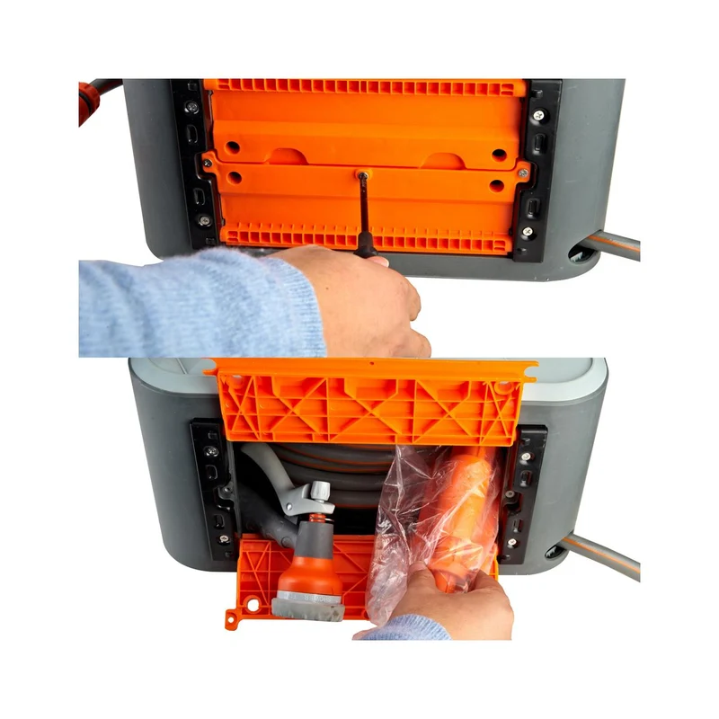 B-WARE FUXTEC tuinslanghaspel - automatisch - met ½ inch aansluiting & 20m slanglengte FX-CU20