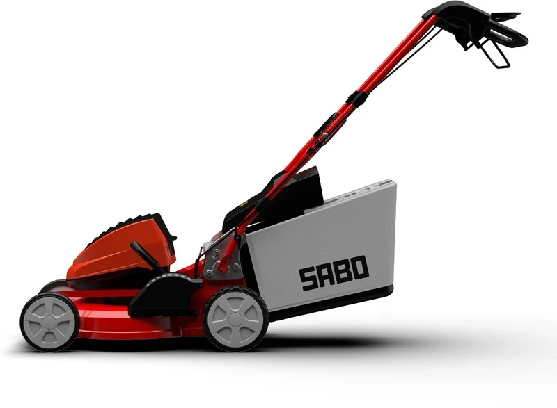 Sabo Akku-Rasenmäher 43-Accu VARIO mit 3 x 4 Ah Akkus und Schnellladegerät