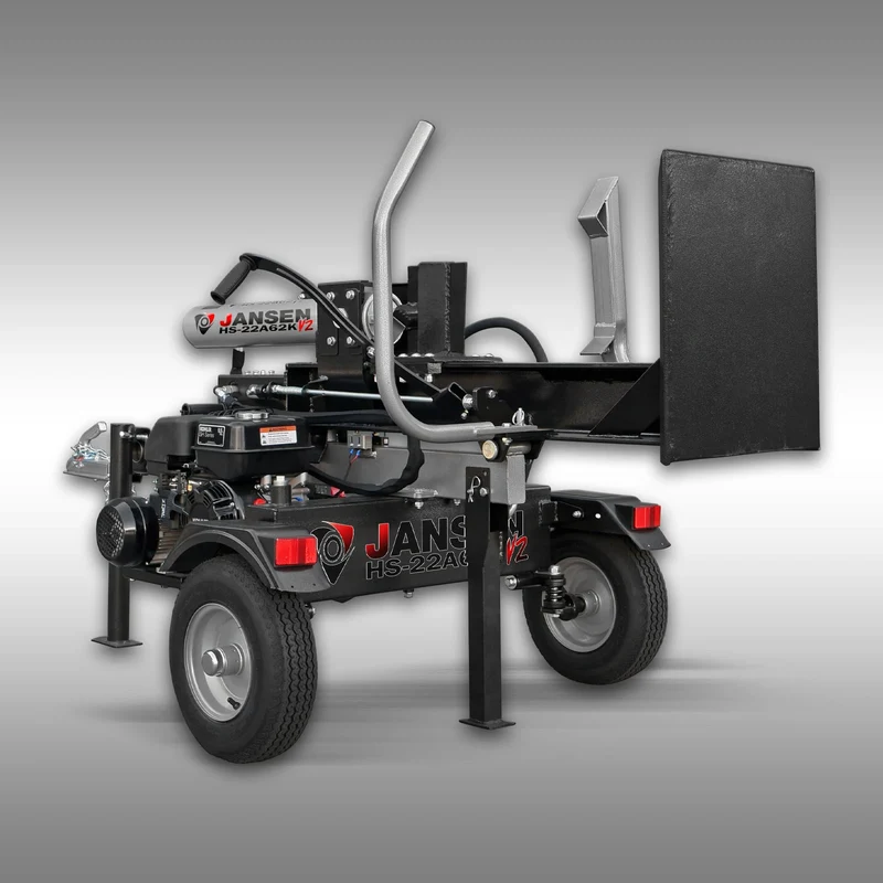 Jansen Holzspalter HS-22A62K-V2, KOMBI, Benzin+Elektro, 22 t, stehend