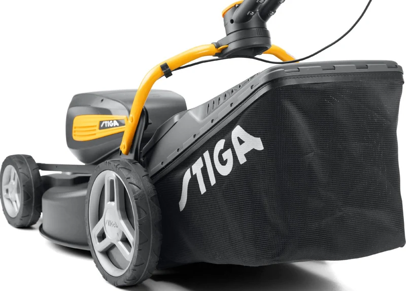 Stiga Akku-Rasenmäher Combi 753e V Kit mit 2x 5 Ah Akku und 2 x Schnell-Ladegerät