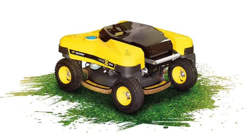Spider E-CROSS LINER vollelektrischer Großflächenmäher ohne Seilwinde mit Schleuderwendung