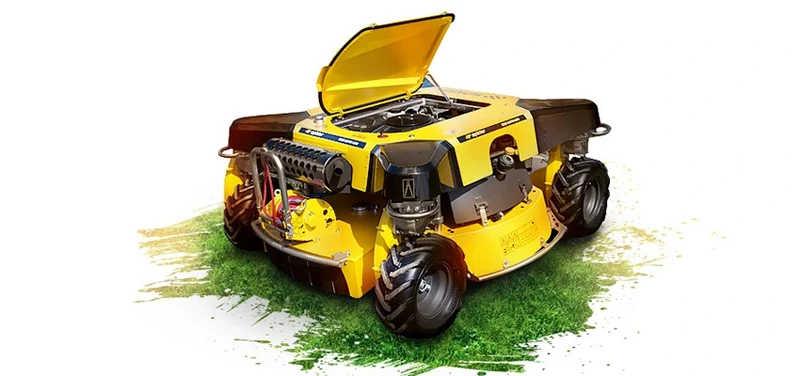 Spider 2SGS SUPERLOW EFI Großflächenmäher und Böschungsmäher ohne Seilwinde, Höhe nur 71 cm, perfekt für Solarpark Pflege