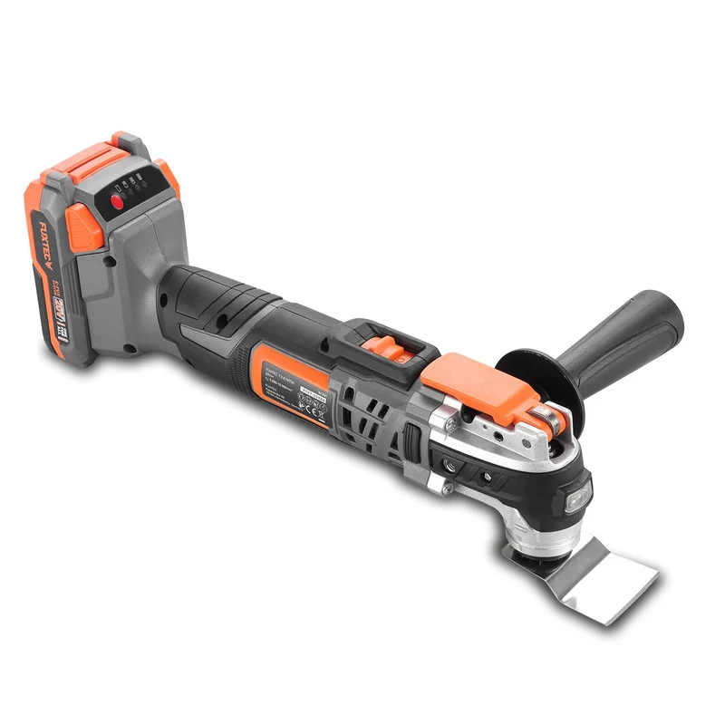 FUXTEC 20V multifunctioneel accugereedschap FX-E1MT20 SET met 1 x accu 2Ah, 1 x lader 1A