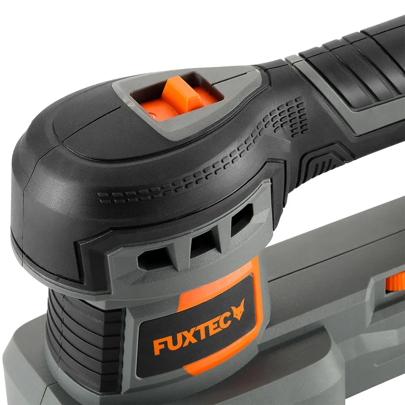 FUXTEC 20V accuvlakschuurmachine FX-E1MS20 SET met 1 x accu 2Ah, 1 x lader 1A
