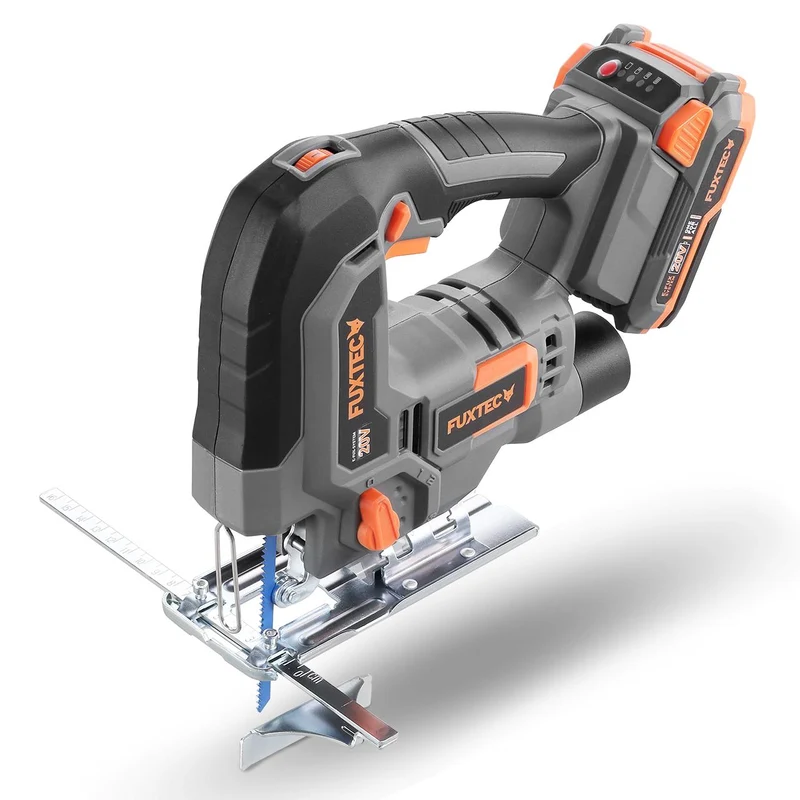 FUXTEC 20V accu decoupeerzaag FX-E1JS20 SET met 1 x accu 2Ah, 1 x lader 1A