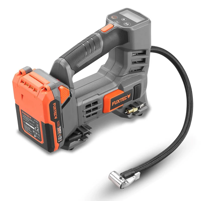 FUXTEC 20V accucompressor FX-E1CI20 SET met 1 x accu 2Ah, 1 x lader 1A