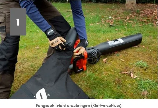 ECHO Benzin-Saughäcksler ES-255ES 2in1 - Bläser mit Saugeinrichtung