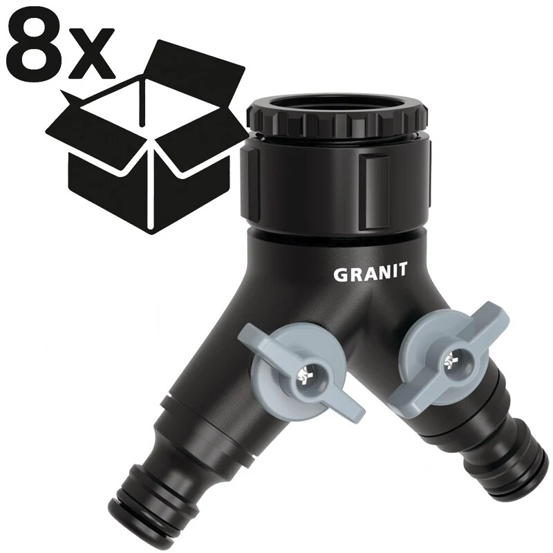 GRANIT BLACK EDITION VPE8 Hahnanschluss Ausführung 2 Wege mit Absperrhähne UV-Be