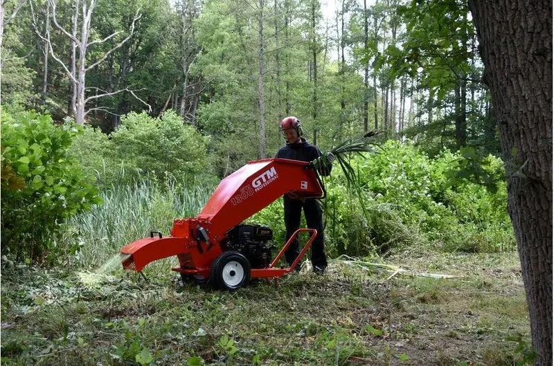 GTM Professional Benzin-Häcksler GTS1300CETO - mit E-Start und drehbarem Auswurf
