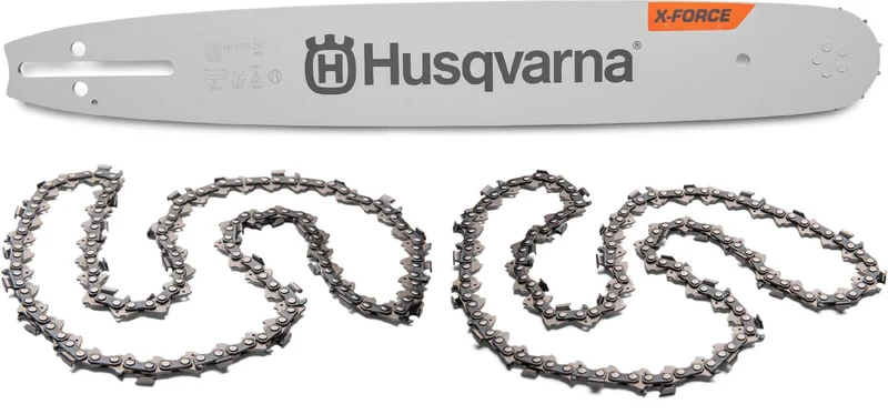 Husqvarna Ketten und Schienen KIT H25 - 2 x Kette CM und 1 x X-Force Schiene