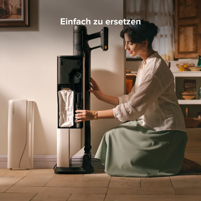 Roborock Staubbeutel (12 Stück) für H60 Hub Ultra und H60 Hub Pro, 3 L