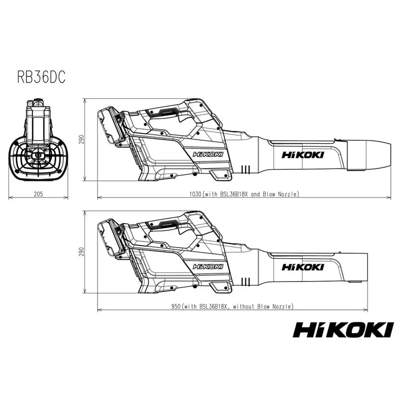 HiKOKI RB36DCW4Z 36V Gebläse