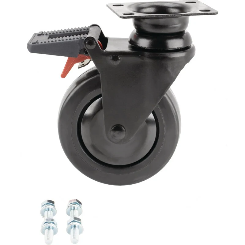 GRANIT BLACK EDITION Lenkrolle Gummi Werkstattwagen 2.0