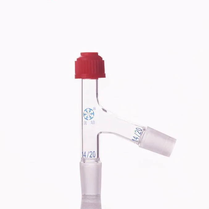 Thermometer Adapter mit 75° Seitenrohr und Normschliff