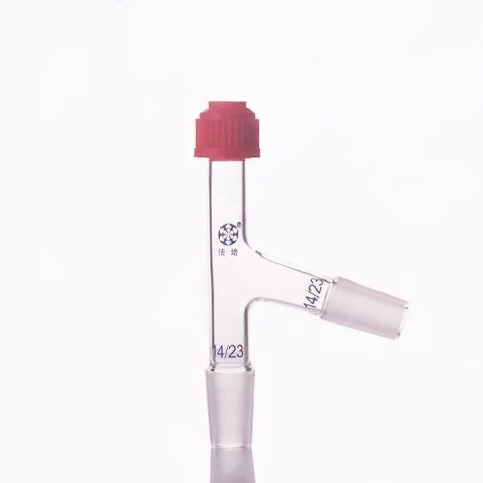 Thermometer Adapter mit 75° Seitenrohr und Normschliff