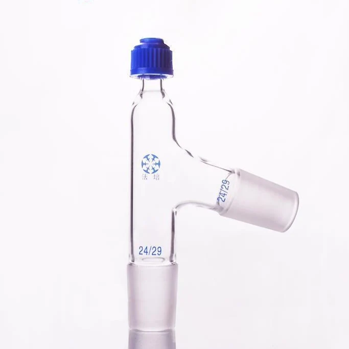 Thermometer Adapter mit 75° Seitenrohr und Normschliff