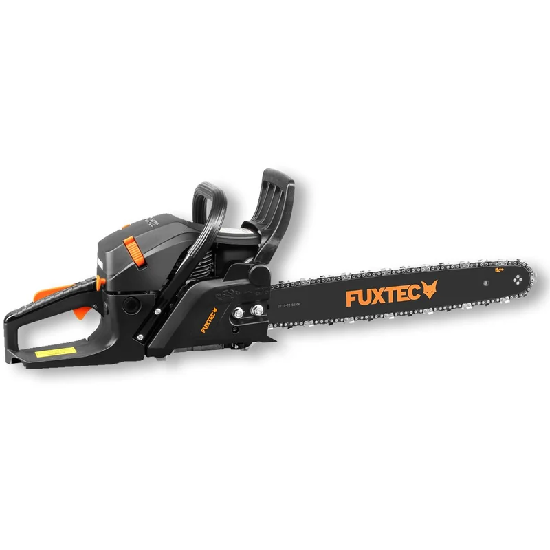 FUXTEC Kettingzaag benzine - 54cc 2-takt - 45cm / 18 inch Zwaardlengte - Incl. Zaagblad & Ketting - FX-KS255 - Black Edition