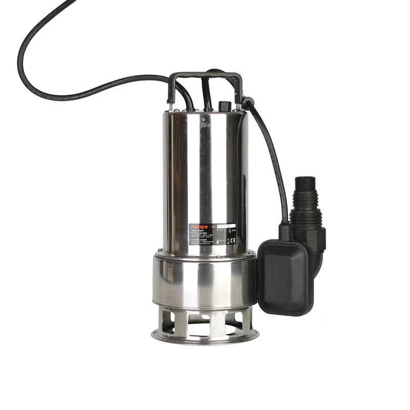 B-WARE FUXTEC dompelpomp - afvalwaterpomp FX-TP11000 INOX - SET - incl. slang en opbergbox