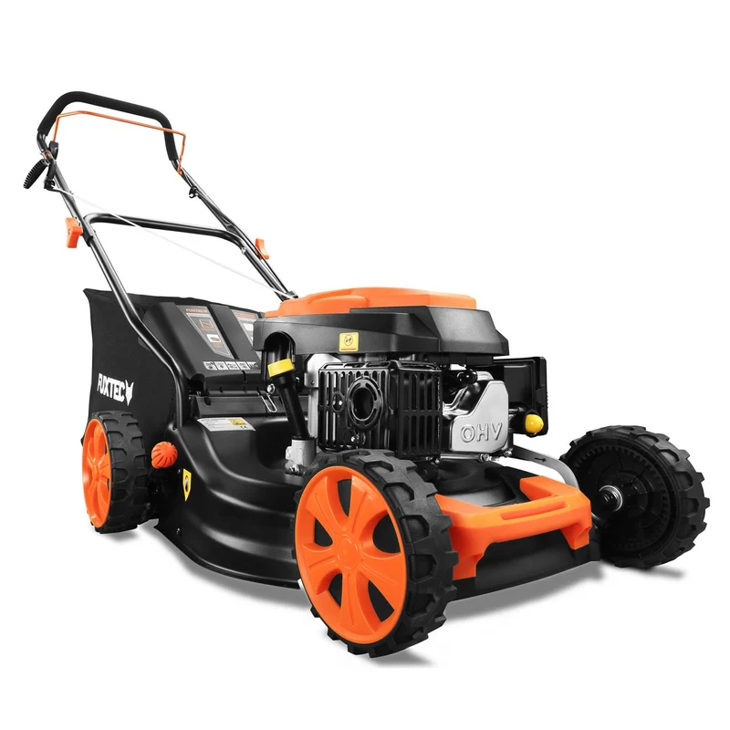 B-WARE FUXTEC Grasmaaier Benzine - 46 cm - Duwmaaier - Mulchfunctie - Opvangbak 50L - FX-RM4646ECO