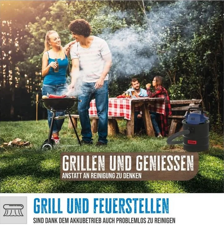 Güde Akku Aschesauger AS 18-201-05 inkl. Akku und Ladegerät