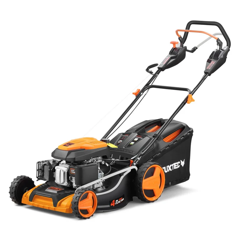 B-WARE FUXTEC Grasmaaier Benzine - 51cm - Zelfrijdend / Zelftrekkend / Achterwielaandrijving - Mulchfunctie - Opvangbak 60L - FX-RM5196PRO