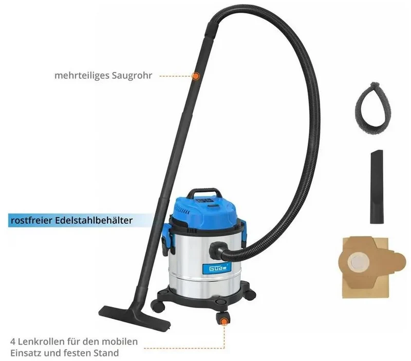 Güde Nass- und Trockensauger GNTS 12L
