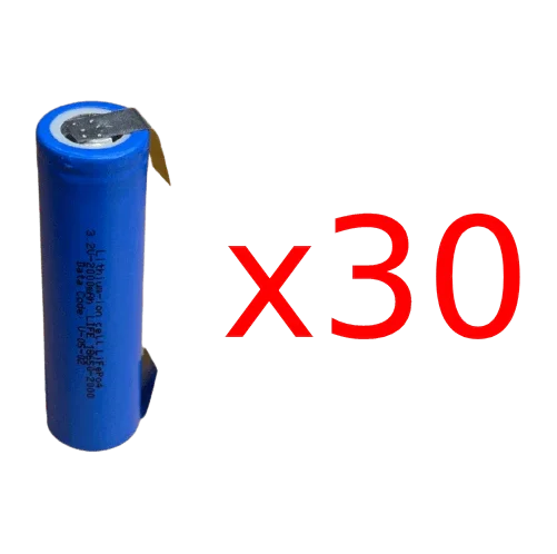 Batterie 18650 LiFEPO4 3.2v 2000mAh avec languettes