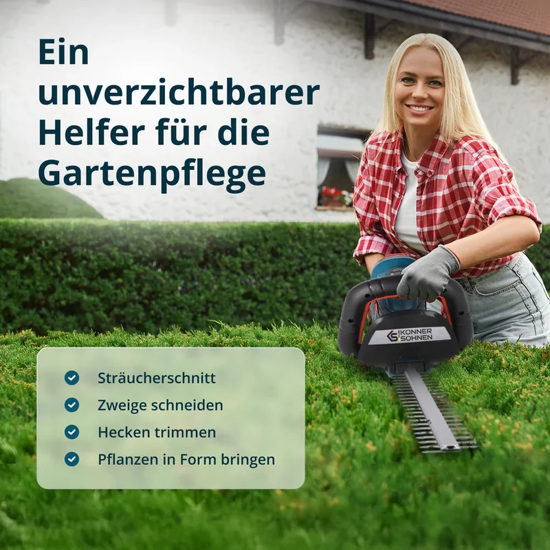 "Könner & Söhnen" Akku-Heckenschere KS HT-20V